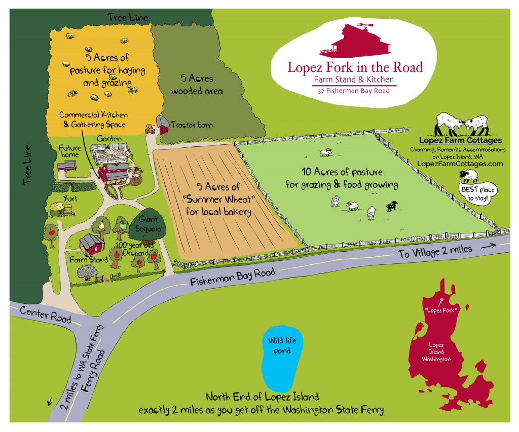 Map of the Lopez Fork farmstand